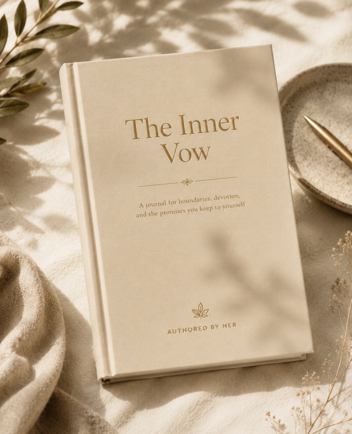 The Inner Vow journal by Authored by Her.