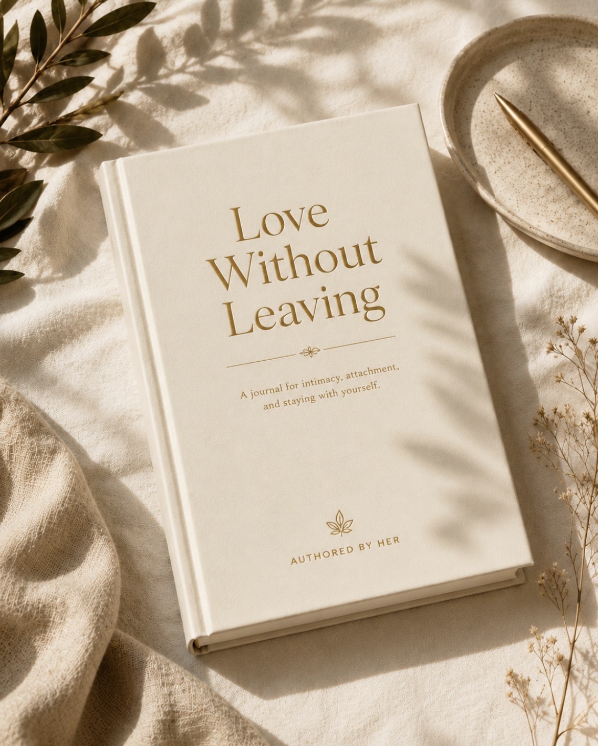 Love Without Leaving journal by Authored by Her.