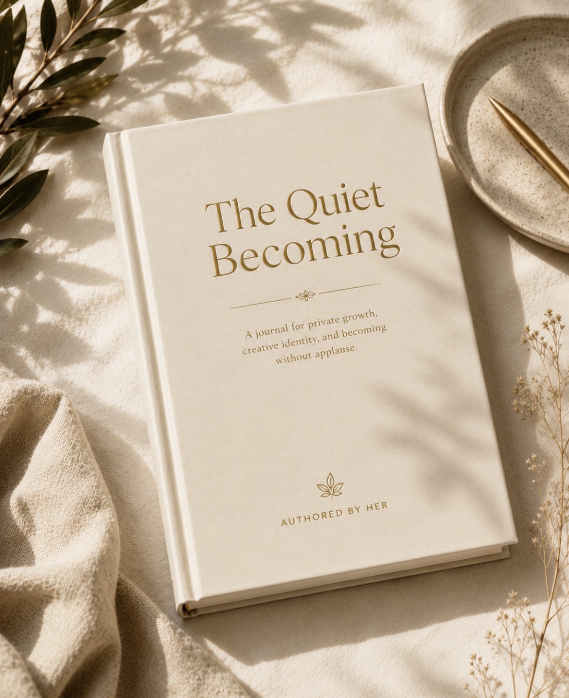 The Quiet Becoming journal by Authored by Her.