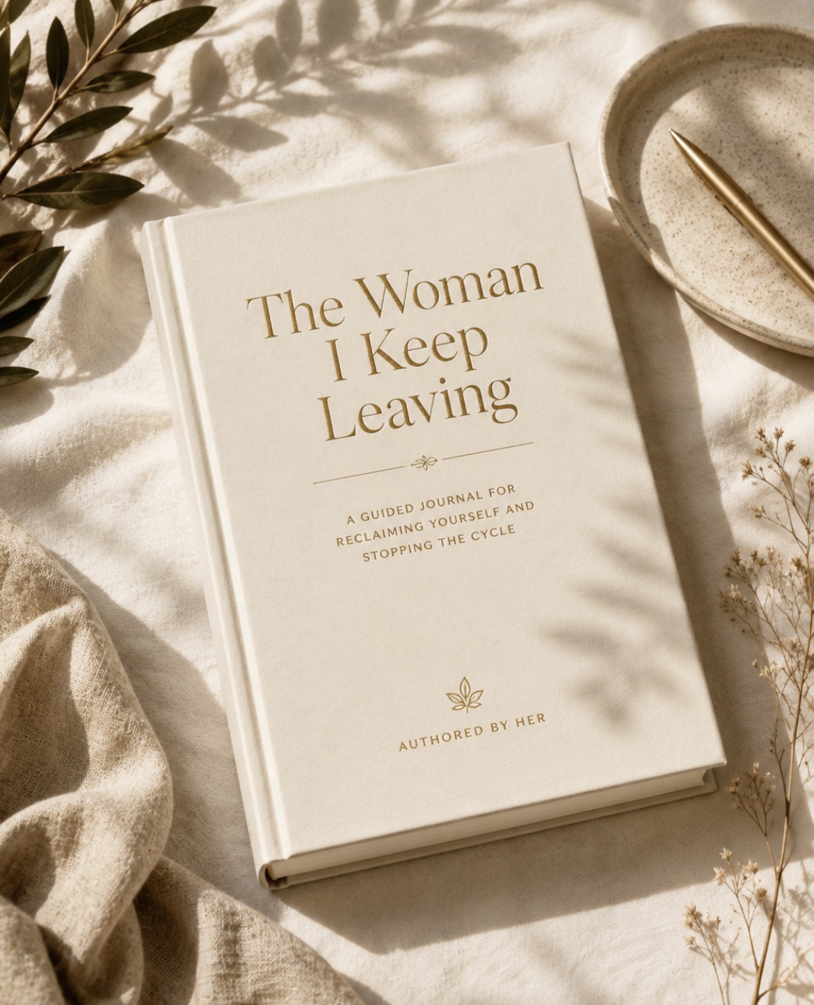 The Woman I Keep Leaving journal by Authored by Her.